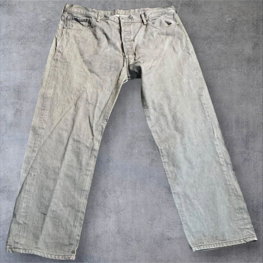 Levi Strauss & Co Mens 501 Button‎ Fly Jeans Gray Wash Size 40x28